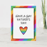 Rainbow Heart Gay Vatertag