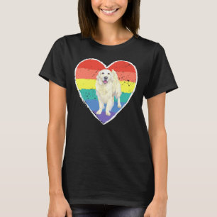 Rainbow Heart Golden Labrador Retriever T-Shirt