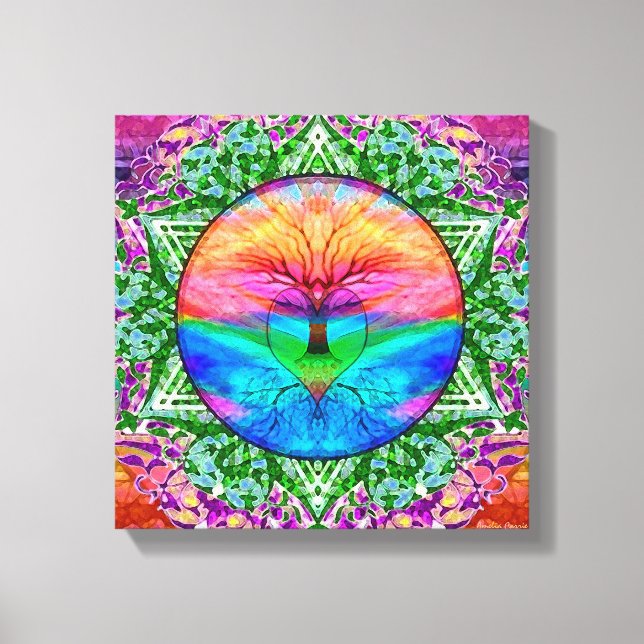 Rainbow Heart Leinwanddruck (Vorderseite)