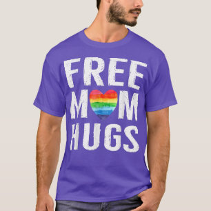 Rainbow Heart LGBT Pride Monatsgratis Mama Hugs T- T-Shirt