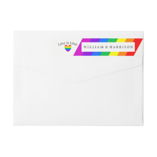 Rainbow Heart Liebe ist Liebe Hochzeit