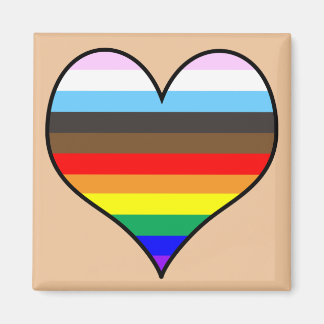 Rainbow Heart Magnet