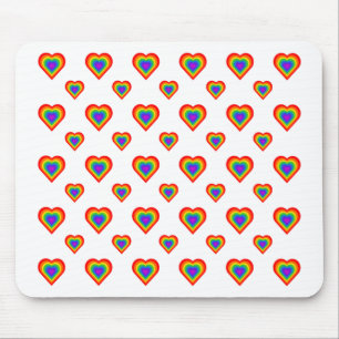 Rainbow Heart Mousepad