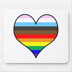 Rainbow Heart Mousepad