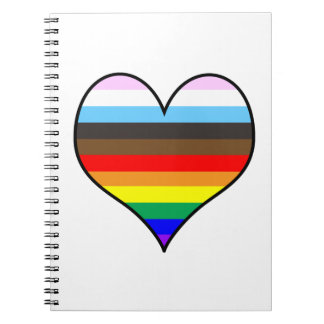 Rainbow Heart Notebook Notizblock