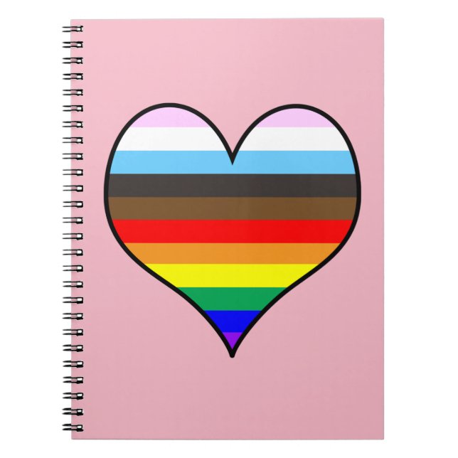 Rainbow Heart Notebook Notizblock (Vorderseite)