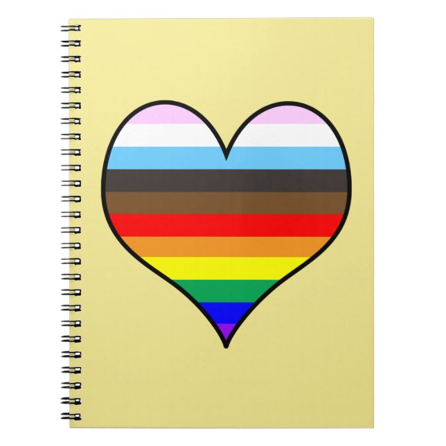 Rainbow Heart Notebook Notizblock (Vorderseite)
