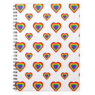Rainbow Heart Notizblock