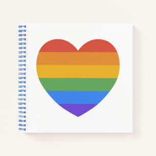 Rainbow Heart Notizbuch