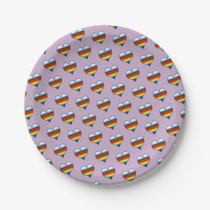 Rainbow Heart Pattern Paper Teller