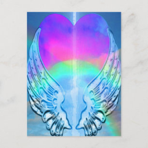 Rainbow Heart Postkarte