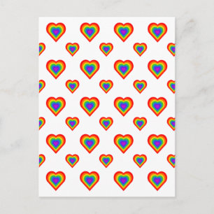 Rainbow Heart Postkarte