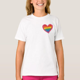 Rainbow Heart Pride, Liebe gewinnt Gleichheit, LGB T-Shirt