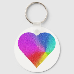 Rainbow Heart Schlüsselanhänger