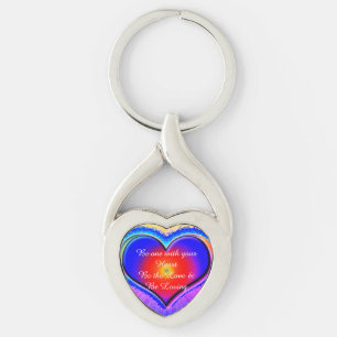 Rainbow Heart Schlüsselanhänger