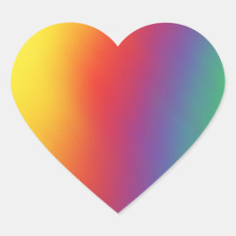 Rainbow Heart Sticker