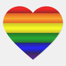 Rainbow Heart Sticker