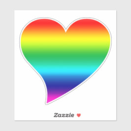 Rainbow Heart stolz lgbtq lgbt flag Aufkleber
