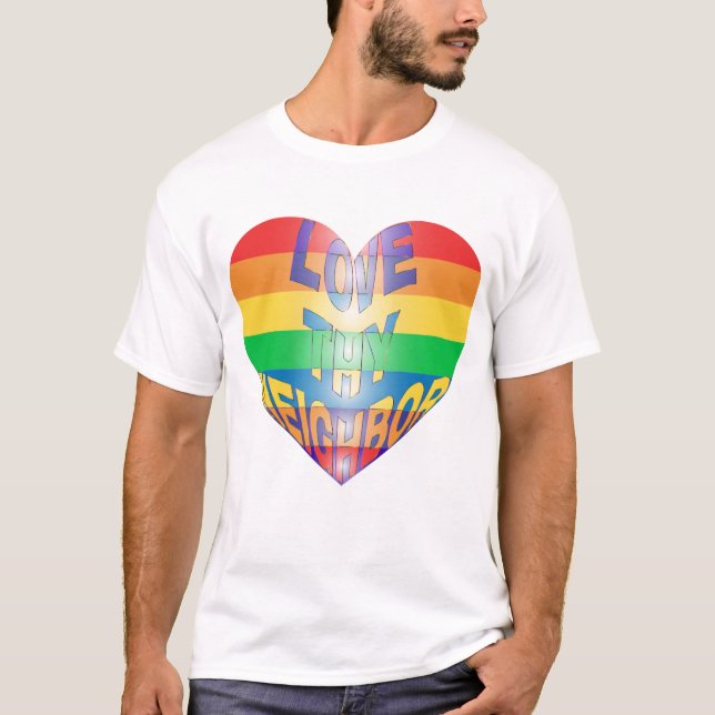 Rainbow Heart T-Shirt (Vorderseite)