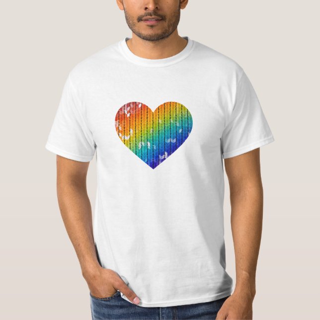 Rainbow Heart T - Shirt (Vorderseite)