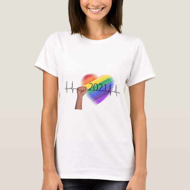 Rainbow Heart T - Shirt (Vorderseite)