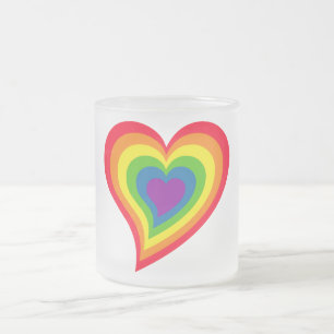 Rainbow Heart Tasse