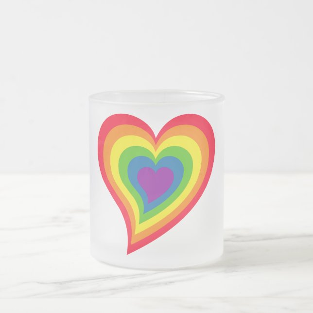Rainbow Heart Tasse (Mittel)
