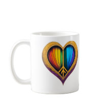 Rainbow Heart Tasse