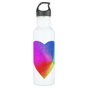 Rainbow Heart Trinkflasche