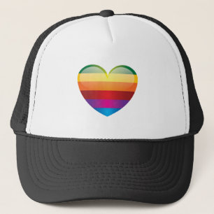 Rainbow Heart Truckerkappe