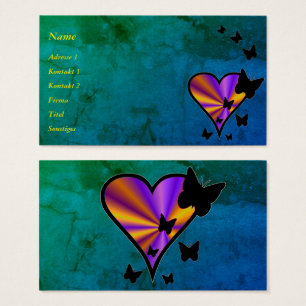Rainbow Heart und Butterfly