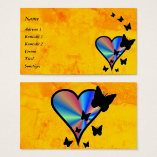 Rainbow Heart und Butterfly