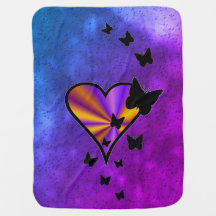Rainbow Heart und Butterfly