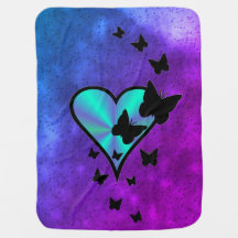 Rainbow Heart und Butterfly