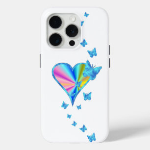 Rainbow Heart und Butterfly Case-Mate iPhone Hülle