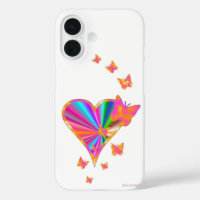 Rainbow Heart und Butterfly