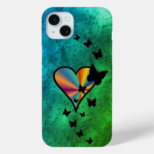 Rainbow Heart und Butterfly Case-Mate iPhone Hülle
