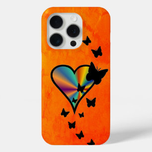 Rainbow Heart und Butterfly Case-Mate iPhone Hülle