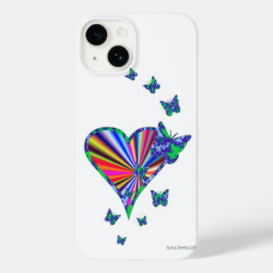 Rainbow Heart und Butterfly Case-Mate iPhone Hülle