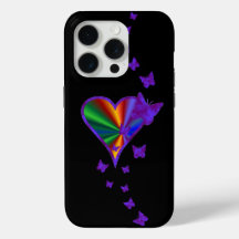 Rainbow Heart und Butterfly