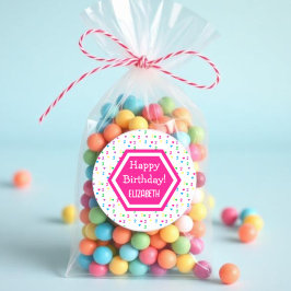 Rainbow Hearts 2. Geburtstag Runder Aufkleber