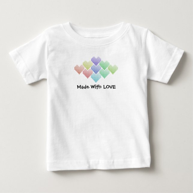 Rainbow Hearts, Baby T - Shirt (Vorderseite)