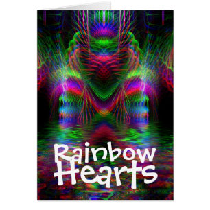 Rainbow Hearts Card