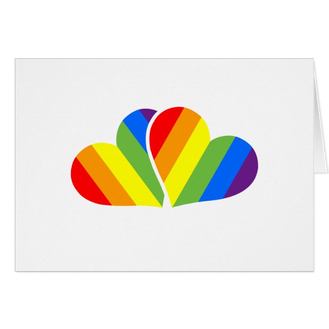 Rainbow Hearts Couple (Vorderseite (Horizontal))