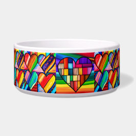 Rainbow Hearts Delight: Liebe gefüllt Napf