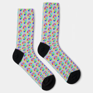 Rainbow Hearts Gemusterte Liebe Socken