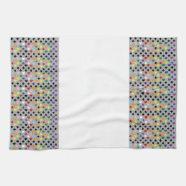 Rainbow Hearts Geschirrtuch