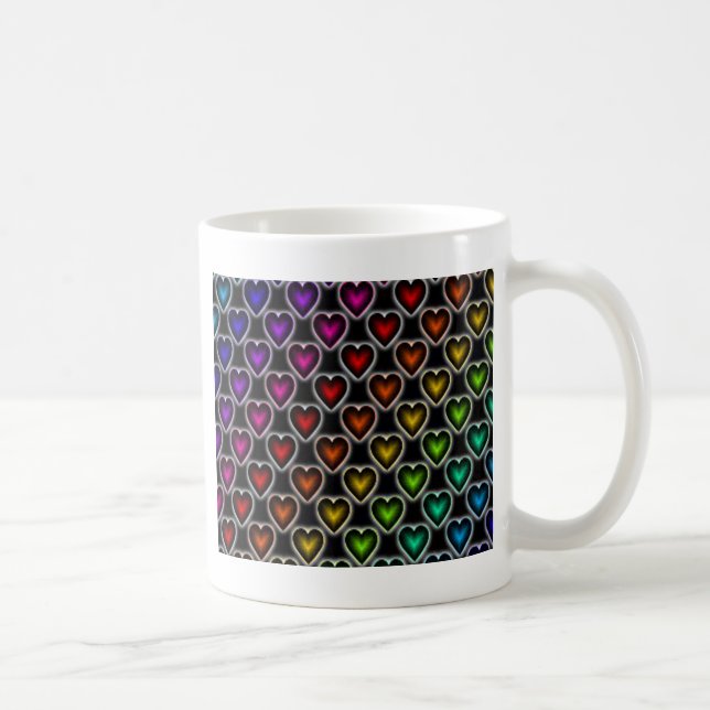 Rainbow Hearts Kaffeetasse (Rechts)