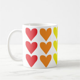 Rainbow Hearts Kaffeetasse