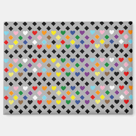 Rainbow Hearts Magnet